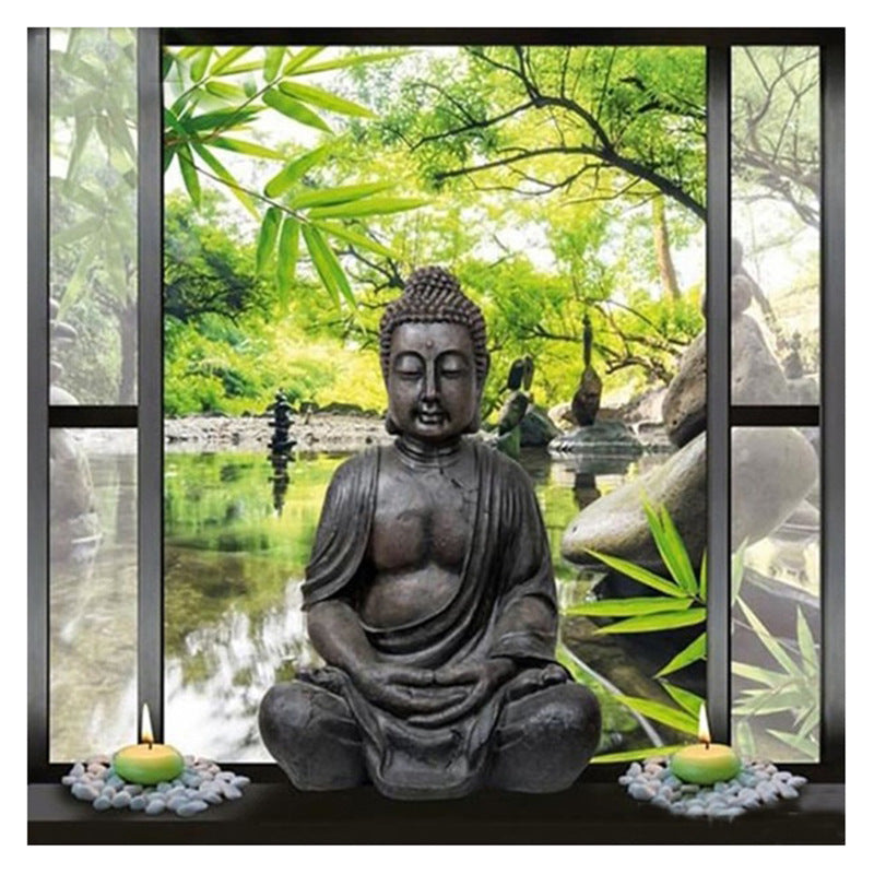 Diamond Painting Diy Color Buddha Statue Aliexpress Wish Amazon Ebay Cross-Border Supply New Point Diamond Cross Stitch