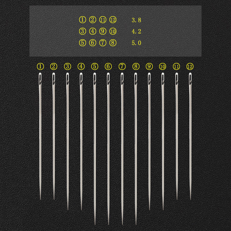 Self-threading Needles