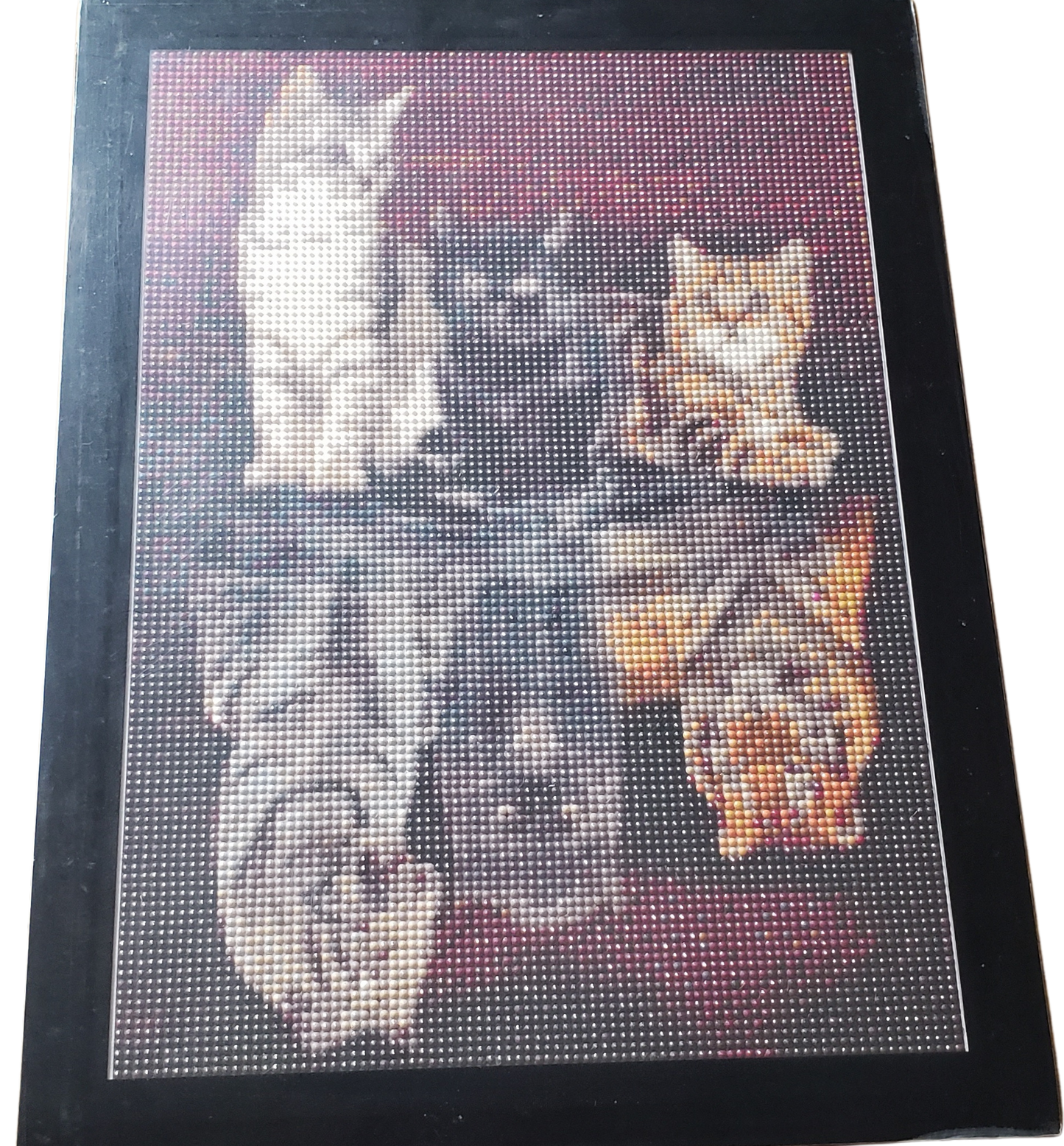 Completed Diamond Art Cats